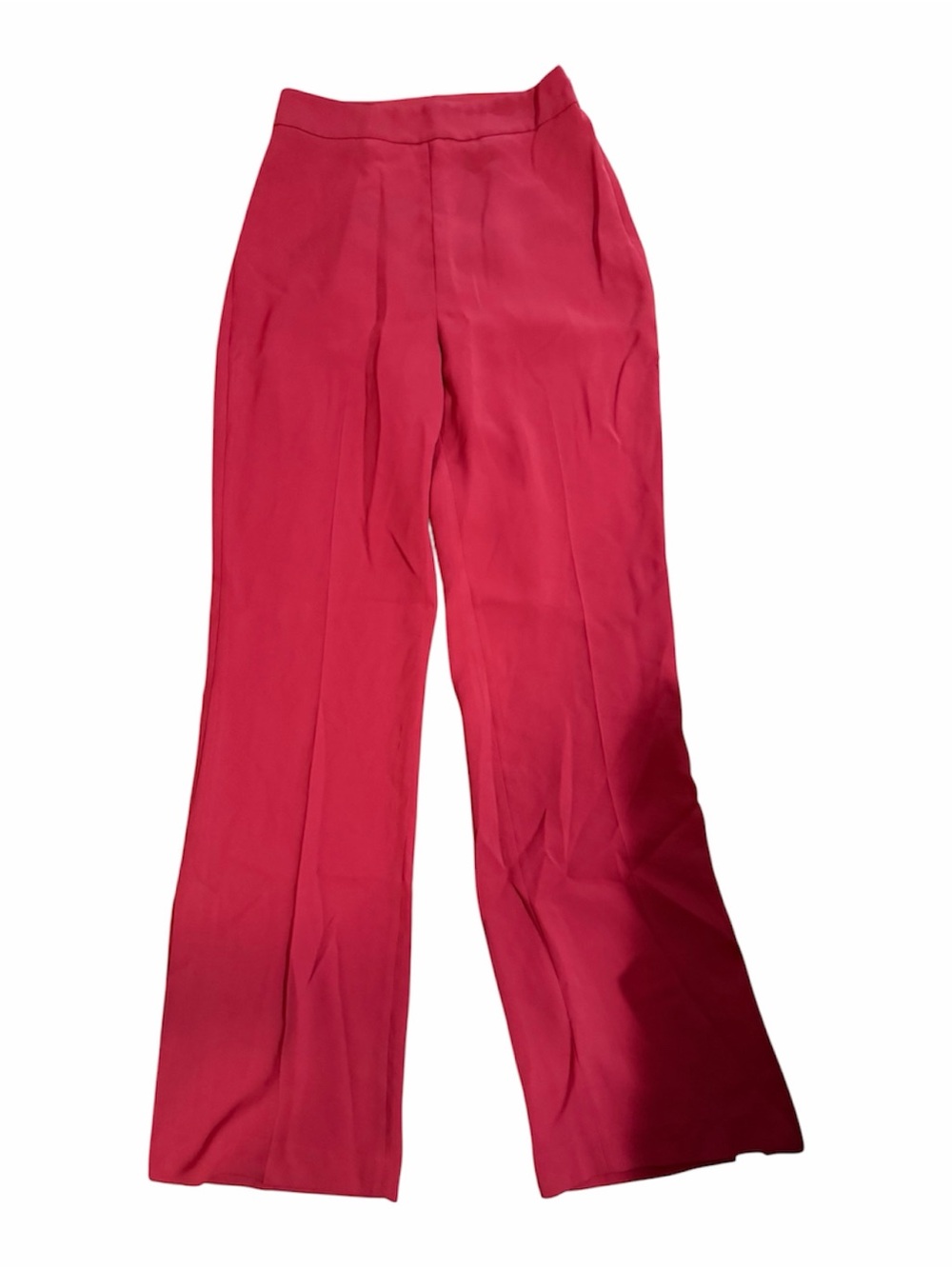 Express High-Waist Wide-Leg Pants in Bright Pink-Red
